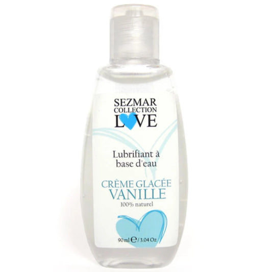 Lubrifiant à Base D'eau 100% Naturel Crème Glacée Vanille 90 Ml