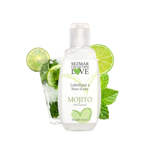 Lubrifiant à Base D'eau 100% Naturel Mojito 90 Ml