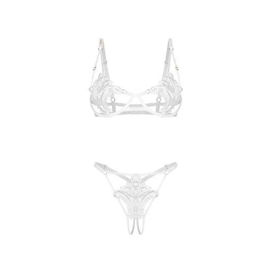 Luise Sublim Ensemble Ouvert 2 Pièces - Blanc