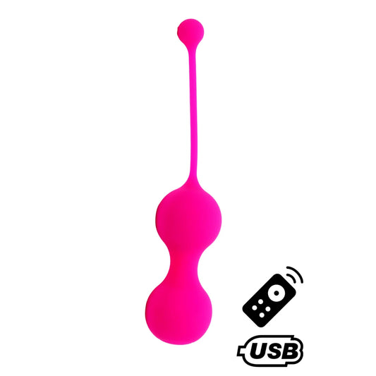 MINA Rose, Boules de Geisha en Silicone Médical USB avec Télécommande