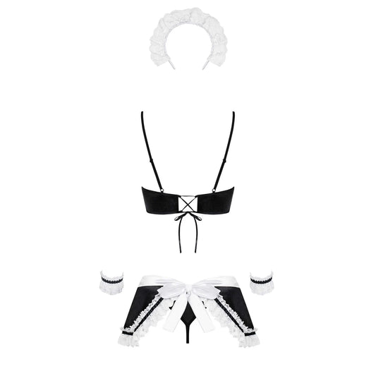 Maid Set Costume de Soubrette - Noir