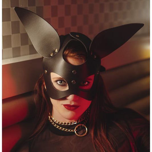 Masque Oreilles Lapin - Noir et Gold