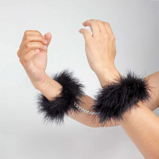 Menottes Plumes Secret Play - Noir