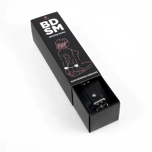 Menottes de Bondage Noirs - Secret Play - BDSM Collection