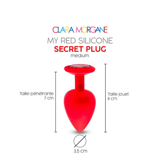 My Red Silicone Secret Plug Medium