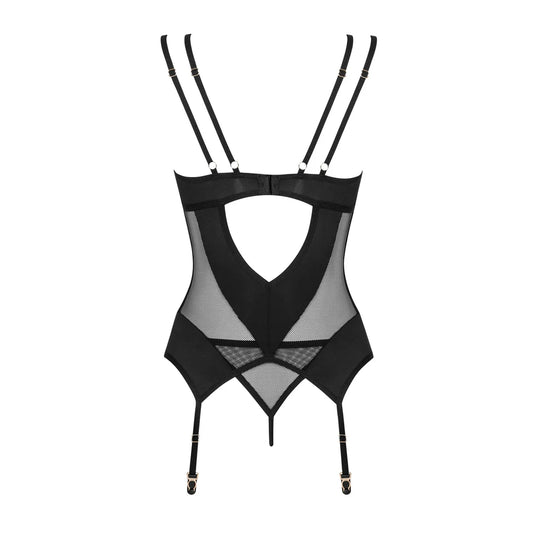 Nesari Corset et String - Noir