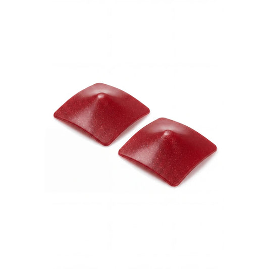 Nipple Métal Rouge Cache Tétons Carré