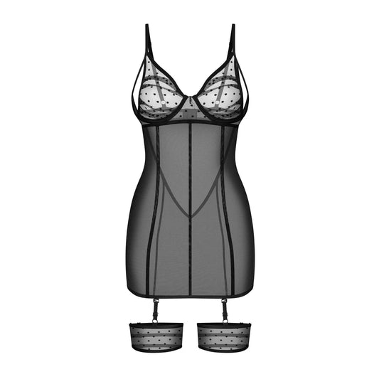 Nuites Nuisette et String - Noirs