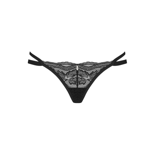 Nutris Babydoll et String - Noir
