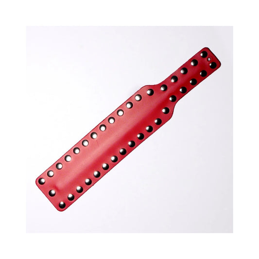 Paddle en Cuir Clous - Rouge