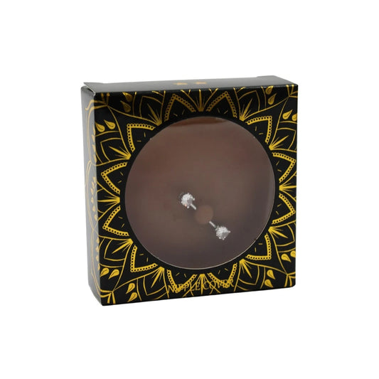 Paire de Cache-tétons Piercing Barre Demi-anneau Faux Diamant Peau Foncée