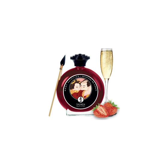 Peinture de Corps Embrassable - Vin Pétillant à la Fraise