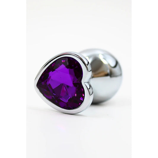 Plug Bijou en Aluminium Bijou Coeur - Violet Medium LOVELY