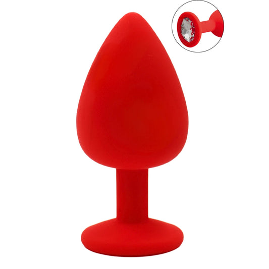 Plug Rouge Bijou Cristal Large CHERRY