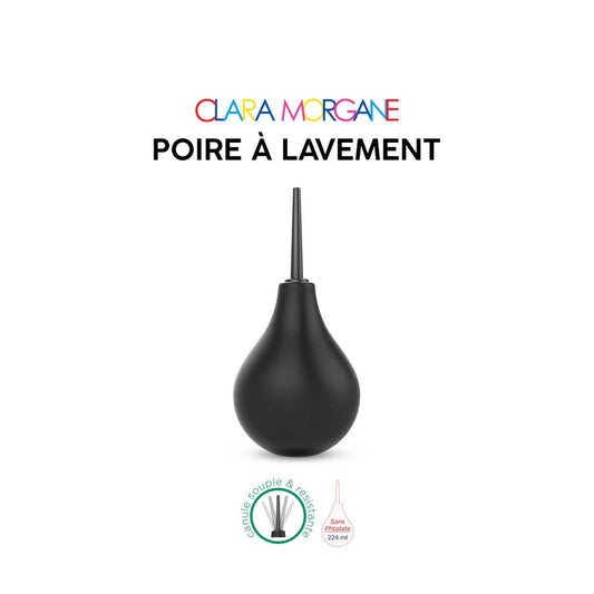 Poire à Lavement Clara Morgane - Noir