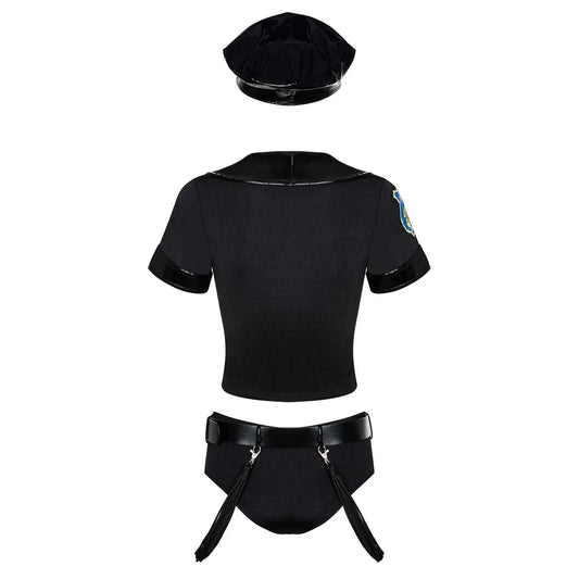 Police Set Costume 6 Pièces - Noir