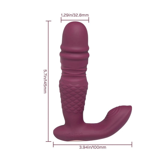 Ryder - Vibromasseur et Va et Vient Double Stimulation avec Application