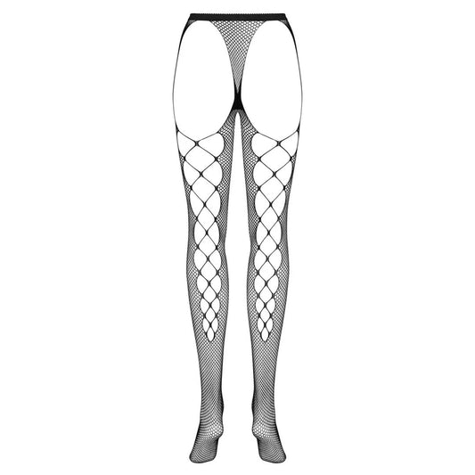 S233 Collants Ouverts - Noir