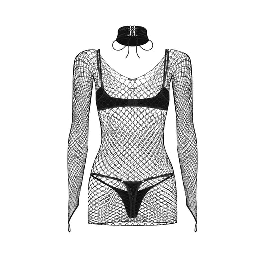 Sashalla Ensemble de Lingerie 4 Pièces - Noir