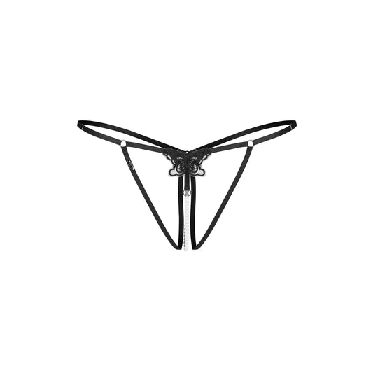 Selisme String Ouvert - Noir