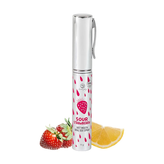 Spray Sexe Oral à la Fraise Acide - Bouche Humide