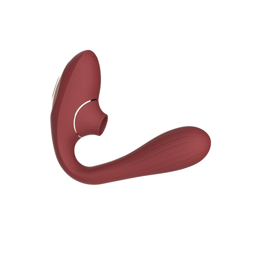 Stimulateur Clitoridien Vibromasseur Point G 2-en-1 DINA - Bordeaux