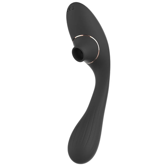 Stimulateur Clitoridien Vibromasseur Point G 2-en-1 DINA - Noir