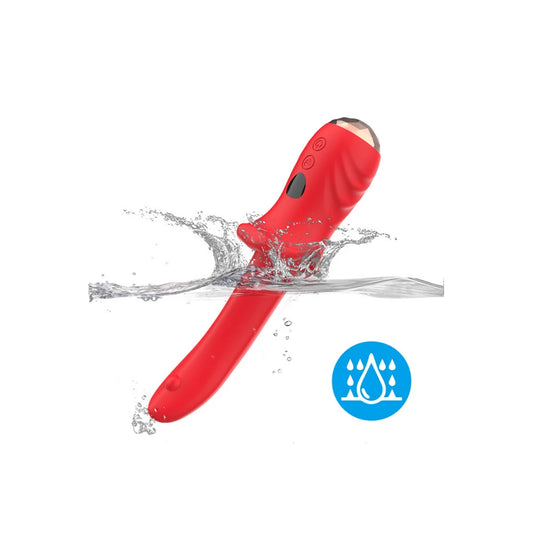Vibromasseur - Rouge Ultra-Souple KISS