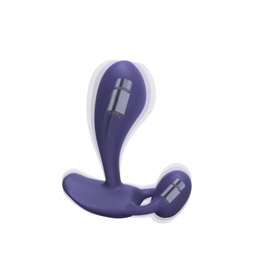 Witty Vibromasseur et Stimulateur Clitoridien- Midnight Indigo